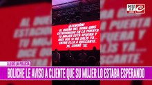 Insólito: boliche usó pantalla gigante para avisarle a un hombre... ¡que su mujer lo esperaba afuera!