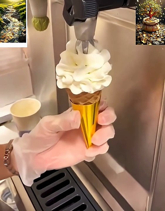 wow yummy ice Cream cone #icecream #dessert #cake #food #chocolate #foodie #delicious #اكسبلور
