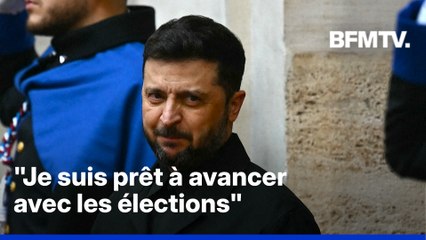Guerre en Ukraine: Volodymyr Zelensky se dit "prêt" à des élections "si la sécurité est garantie"