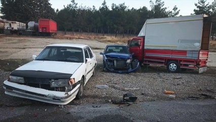 Oto yıkamacının, müşterisinin otomobiliyle yaptığı kaza kamerada