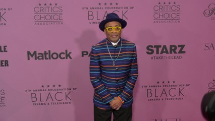 Spike Lee attends the red carpet at the 8th annual celebration of Black Cinema & Television