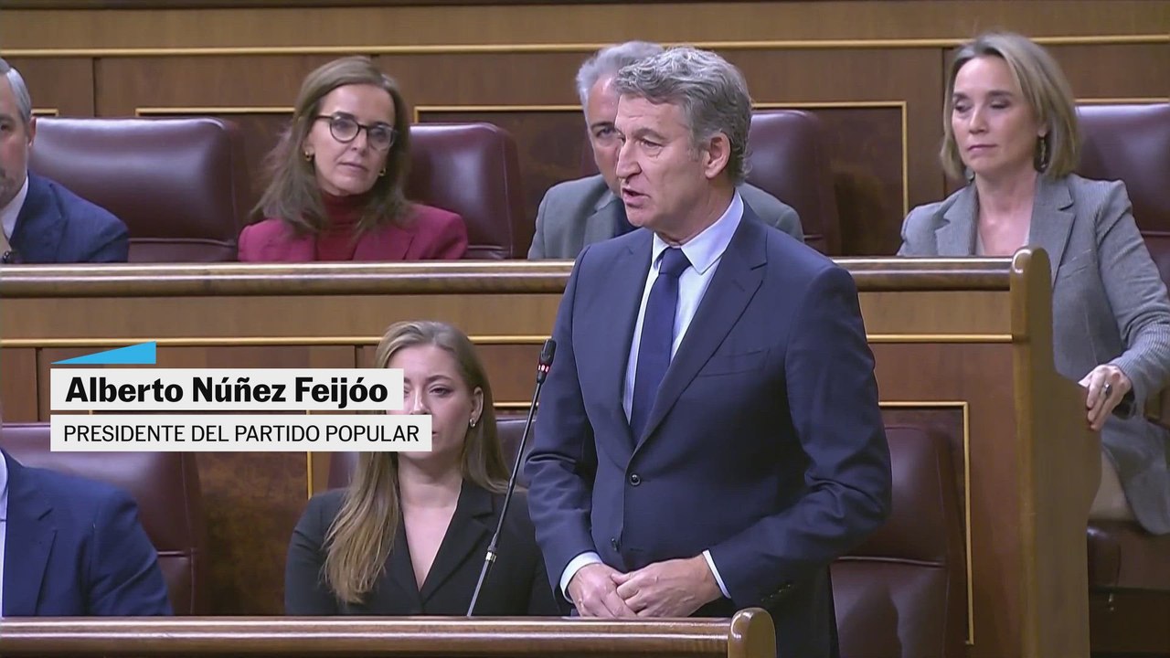 Cara a cara entre Feijóo y Sánchez en la sesión de control al Gobierno