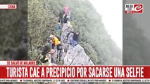 Tremendo: turista quiso tomarse una selfie y terminó cayendo al precipicio