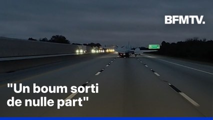 États-Unis: les images impressionnantes d'un avion qui s'écrase sur une voiture en Floride