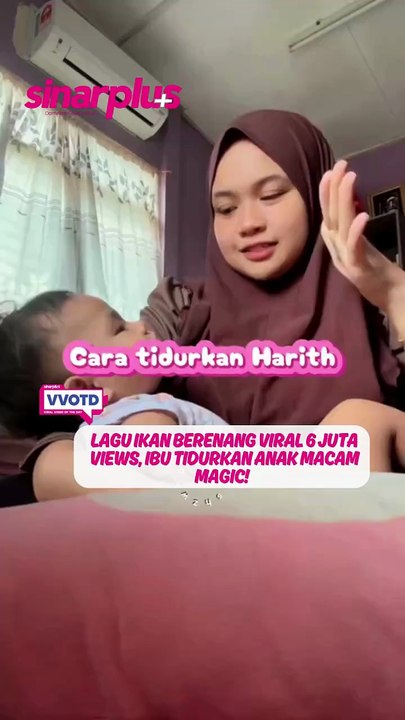 lagu ikan berenang viral 6 juta views, ibu tidu...