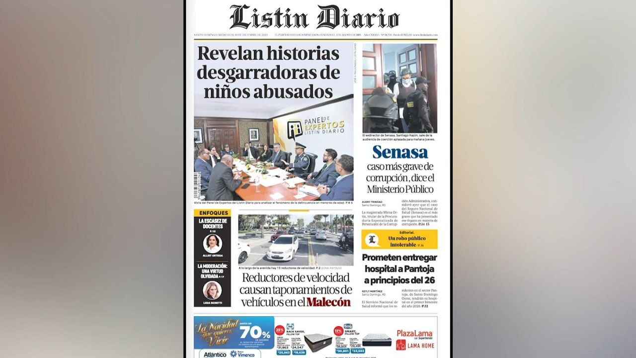 Titulares prensa dominicana miércoles 10 de diciembre 2025 | Hoy Mismo