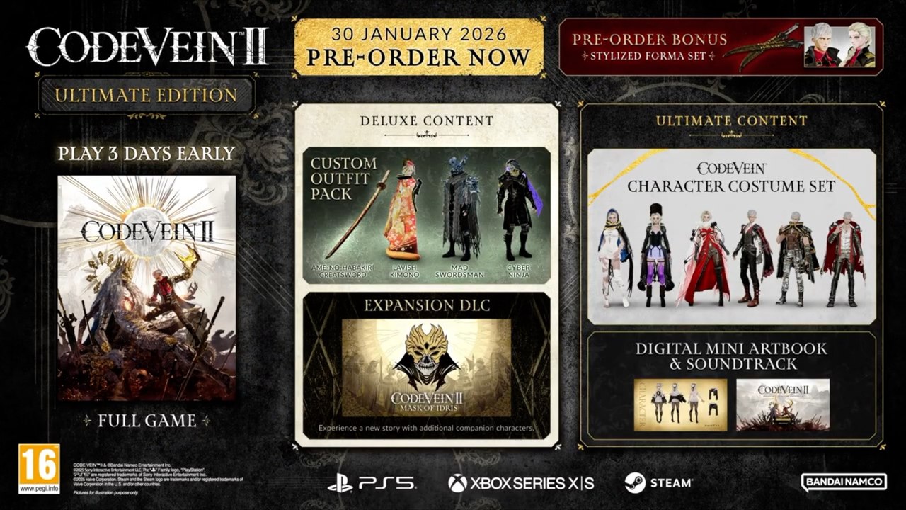 Code Vein 2 Official Noah G MagMell Character Trailer