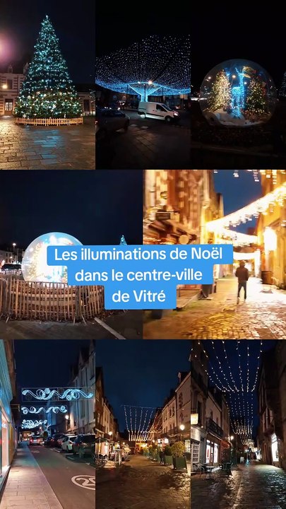 Vitré : les illuminations de Noël animent le centre-ville