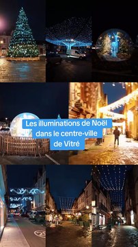Vitré : les illuminations de Noël animent le centre-ville