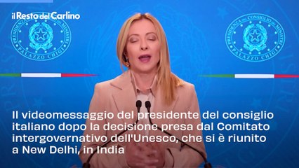 Meloni sulla cucina italiana patrimonio Unesco: "Un orgoglio"