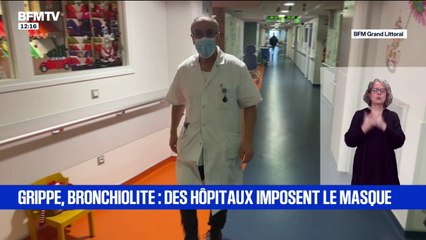 Face aux épidémies de grippe et de bronchiolite cet hôpital de Boulogne-sur-Mer impose le port du masque