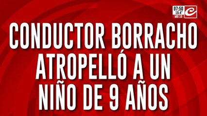 Conductor completamente borracho atropelló a nene, lo arrastró, lo dejó malherido y se dio a la fuga