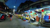 Vibrant Night Market on Elcano Street in Manila City, Philippines