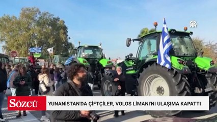 Yunanistan'da traktör kuşatması devam ediyor: Bu kez de limanı kapattılar