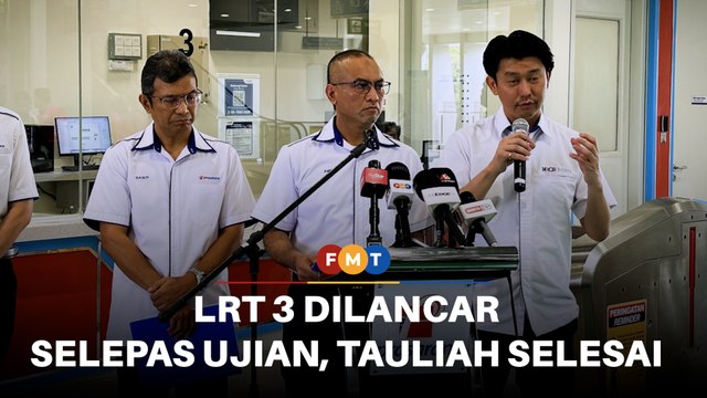 LRT 3 dilancar selepas fasa pengujian, pentauliahan selesai, kata CEO Prasarana