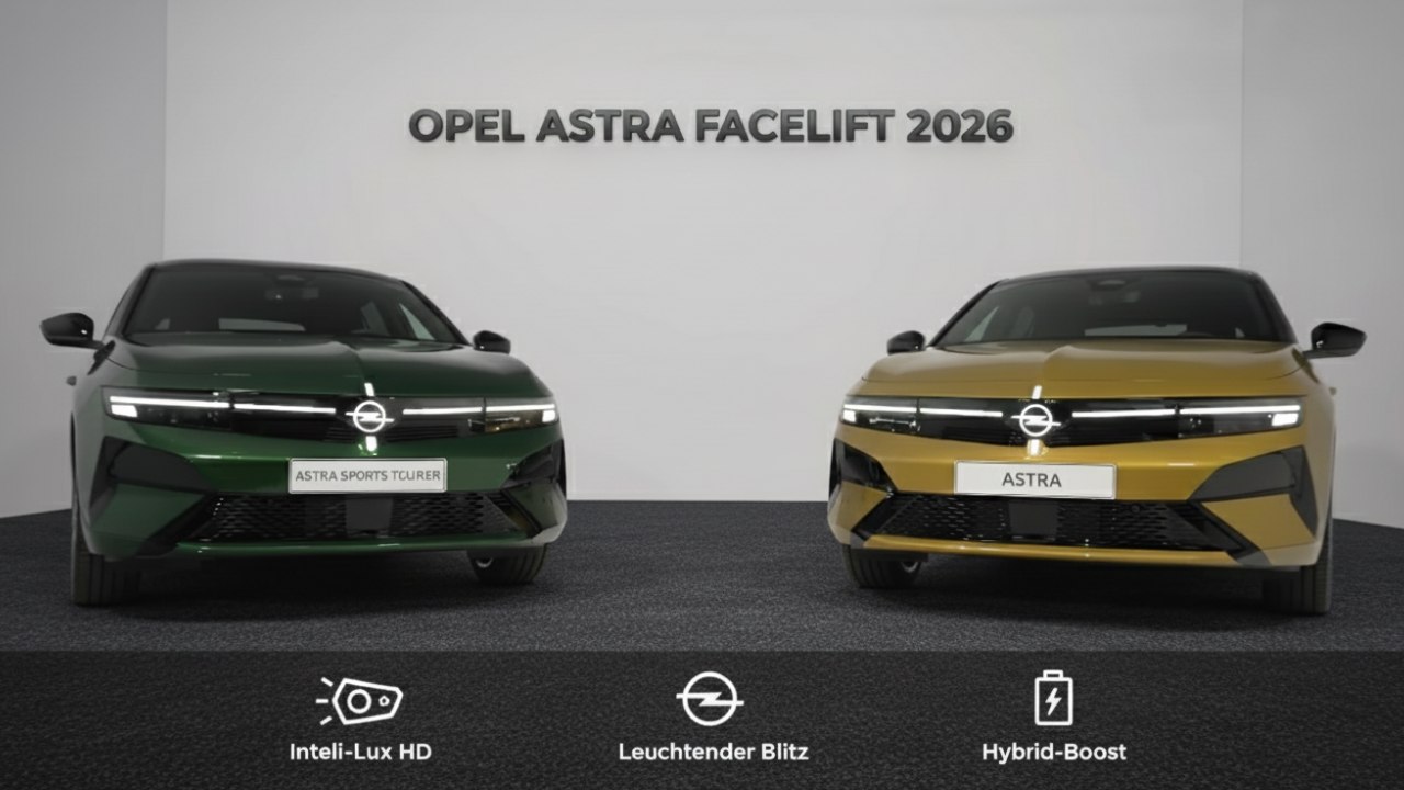 Kompaktklasse mit Style: Opel Astra Facelift 2026 im ersten Überblick