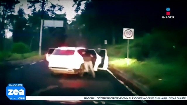 Cámaras de seguridad captan asalto en la México-Cuernavaca