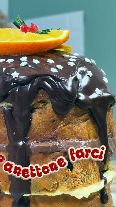 Panettone garni aux deux crèmes