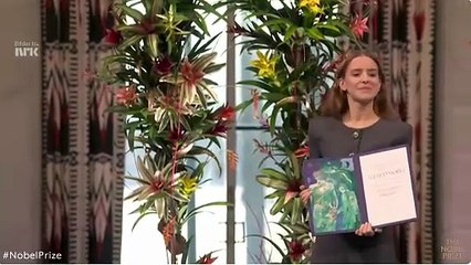 La hija de Corina Machado recibe el Premio Nobel de la Paz en su nombre