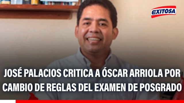José Palacios critica a Óscar Arriola por cambio de reglas del examen de posgrado de la PNP: Ha maltratado a oficiales de carrera