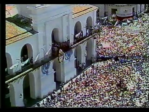 Asunción presidencial del Dr. Raul Alfonsin (fragmento 2 1983)