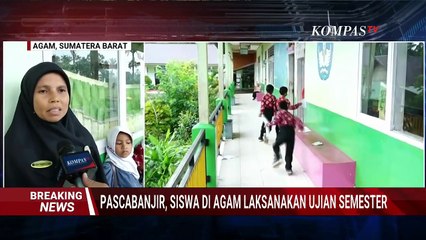 Siswa di Agam Laksanakan Ujian Semester di Tengah Suasana Pasca Banjir dan Longsor