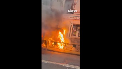 Le Raincy : un bus prend feu et provoque une fuite de gaz