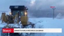 Şırnak’ta karla mücadele çalışması