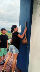 This kid tried to glue a broom to the wall! 🤦‍♀️