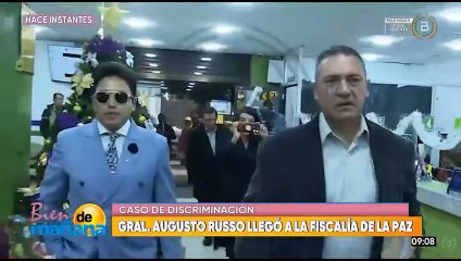 Augusto Russo llega a la Fiscalía a prestar su declaración informativa por una denuncia de discriminación