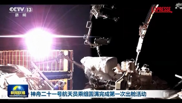 Passeggiata spaziale della Shenzhou-21: astronauti cinesi ispezionano la stazione