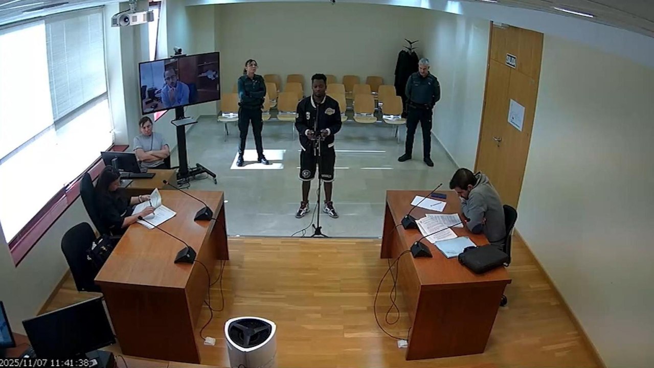 Nike declaró en los juzgados de Totana por su implicación en el doble homicidio de Edwin Guillermo y José Patricio en Mazarrón.
