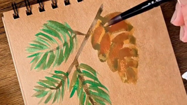 Vibrant watercolor painting captures the quiet beauty of mushrooms during Autumn