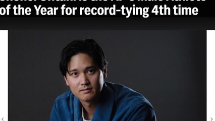 AP통신 '올해의 남자 선수' 오타니...통산 4번째로 우즈와 타이 / YTN