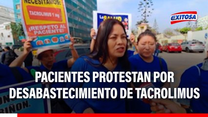 Pacientes protestan por tacrolimus: Vidas en riesgo por falta de medicamentos