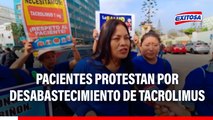 Pacientes protestan por tacrolimus: Vidas en riesgo por falta de medicamentos