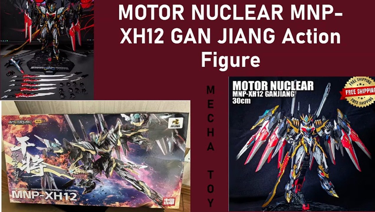 Unboxing & Assembly Black & Red MOTOR NUCLEAR GAN JIANG MECHA TOY