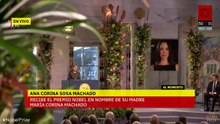 La hija de María Corina Machado leyó el discurso de su madre en la entrega del Nobel de la Paz