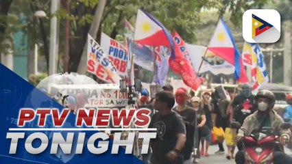 Various groups hold protest in front of Chinese Embassy