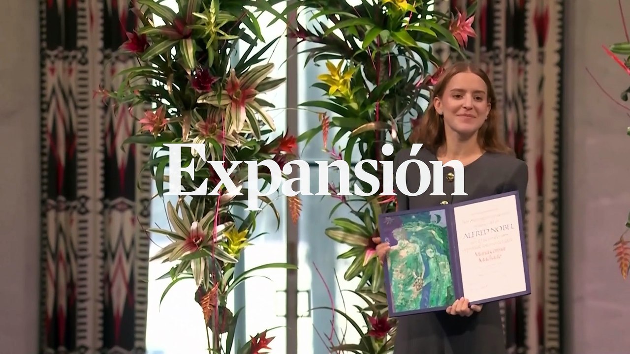 La hija de María Corina Machado recibe en nombre de la opositora venezolana el Nobel de la Paz