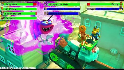 Dog Man (2025) Final Battle with healthbars 1-3