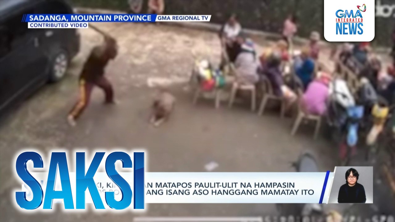 Lalaki, kinasuhan matapos paulit-ulit na hampasin ng dos por dos ang isang aso hanggang mamatay ito | Saksi