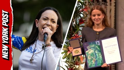 Maria Corina Machado's daughter accepts Nobel Peace Prize in emotional ceremony