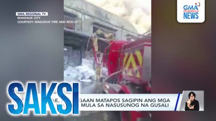 Babae, hinangaan matapos sagipin ang mga alagang aso mula sa nasusunog na gusali | Saksi