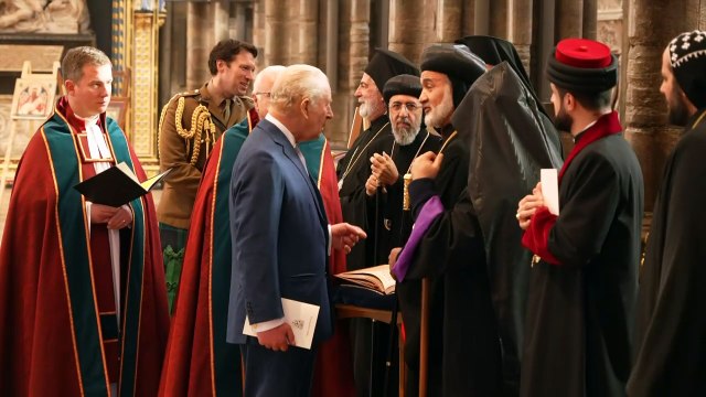 King Charles joins clerics for Advent service