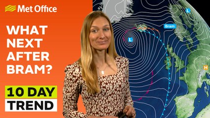 10 Day Trend 10/12/2025 – Mild and wet – Met Office weather forecast UK 