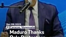 Maduro Thanks Oslo Protesters