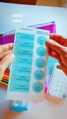 Autocollants Stickers pour fournitures scolaires et objets marcabi