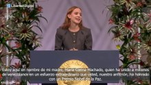 Ana Corina Sosa recoge en Oslo el Nobel de la Paz en nombre de María Corina Machado