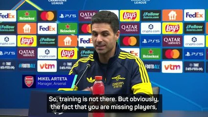 It's a really dangerous cycle - Arteta on Arsenal's constant injuries